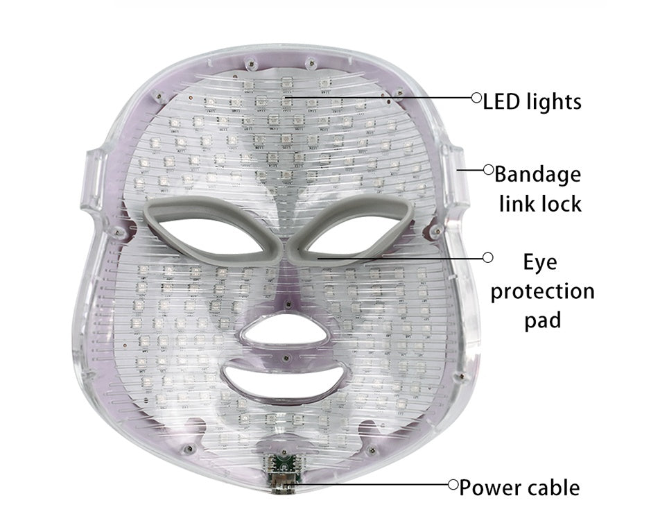 LED Facial Beauty Device – Skin Rejuvenation & Anti-Aging Light Therapy