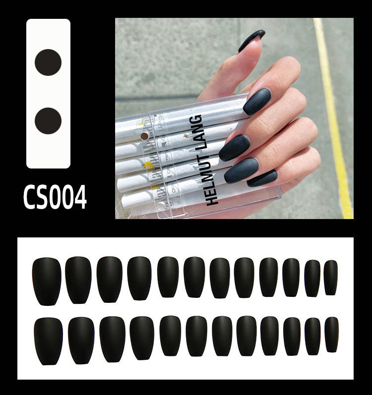 Frosted Waterproof Ballet Fake Nails for Autumn & Winter
