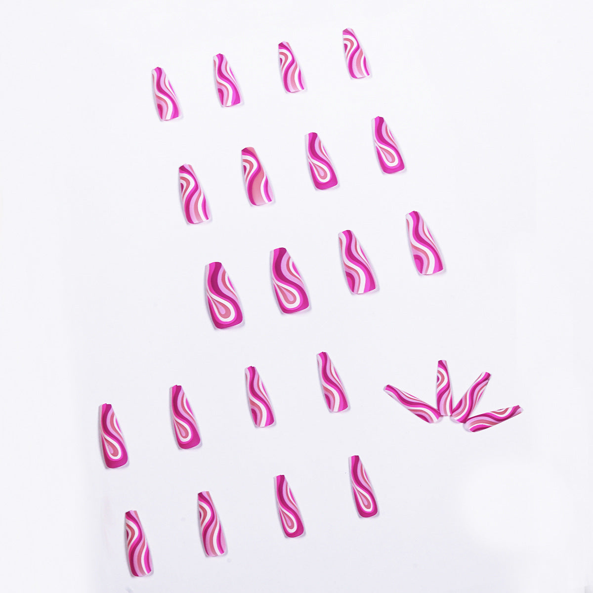 Detachable Artistic Press-On Fake Nails – Finished Wearable Fingertip Tips