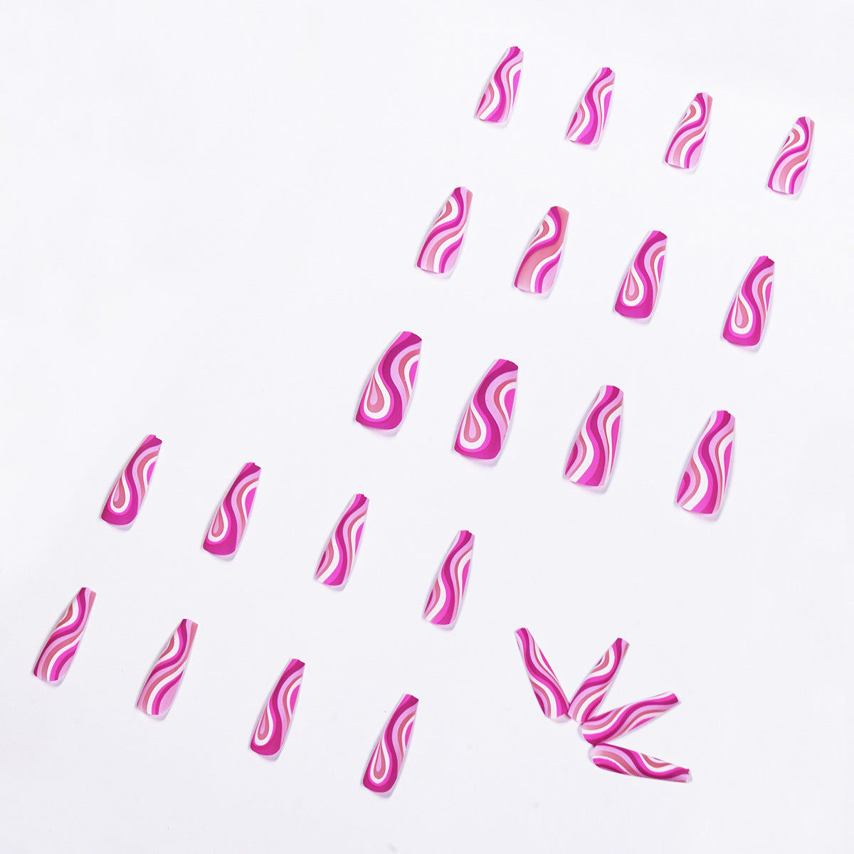 Detachable Artistic Press-On Fake Nails – Finished Wearable Fingertip Tips