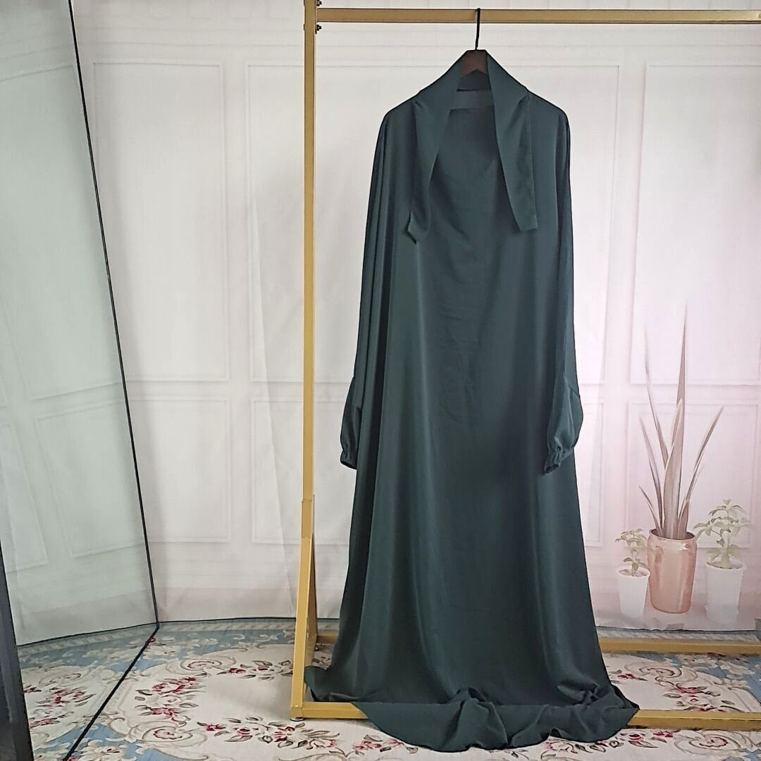 Abaya Dubai Turkey One-Piece Prayer Dress