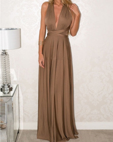 Women's Sexy Backless Maxi Dress – Long Bandage Party & Club Dress