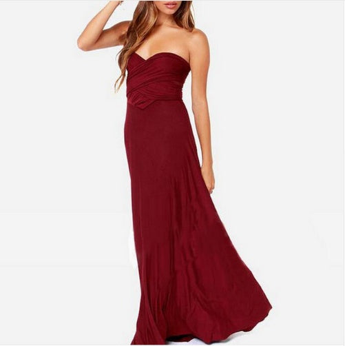 Women's Sexy Backless Maxi Dress – Long Bandage Party & Club Dress