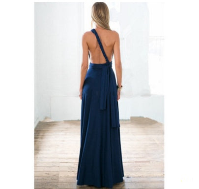 Women's Sexy Backless Maxi Dress – Long Bandage Party & Club Dress