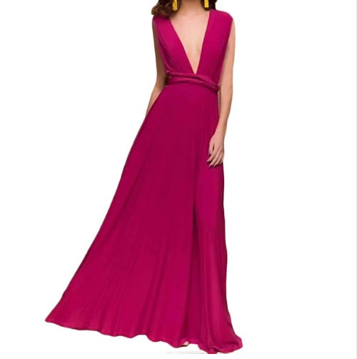 Women's Sexy Backless Maxi Dress – Long Bandage Party & Club Dress