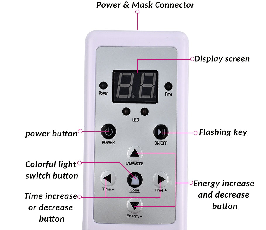 LED Facial Beauty Device – Skin Rejuvenation & Anti-Aging Light Therapy