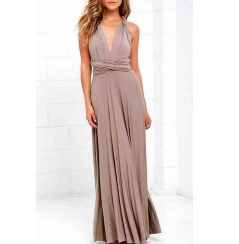 Women's Sexy Backless Maxi Dress – Long Bandage Party & Club Dress
