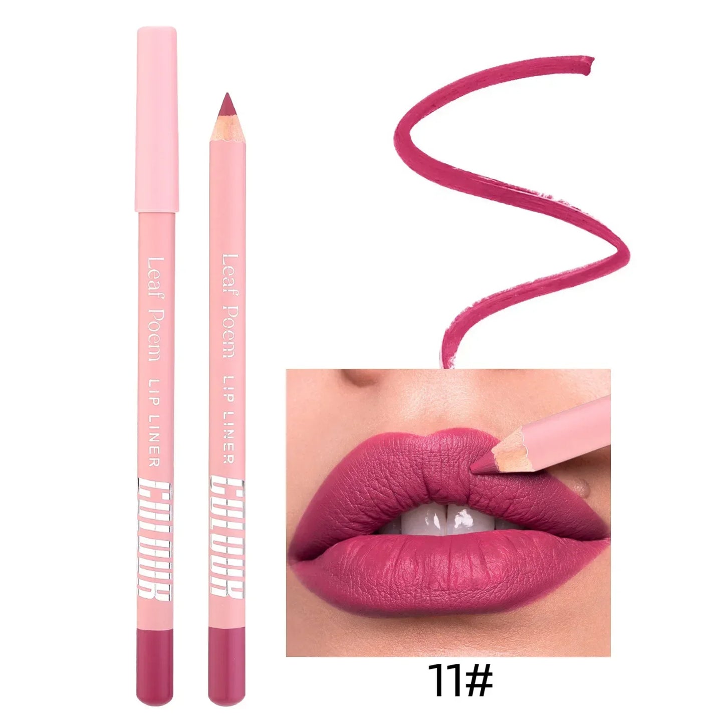 Waterproof Matte Lip Liner & Lipstick Pencil Set