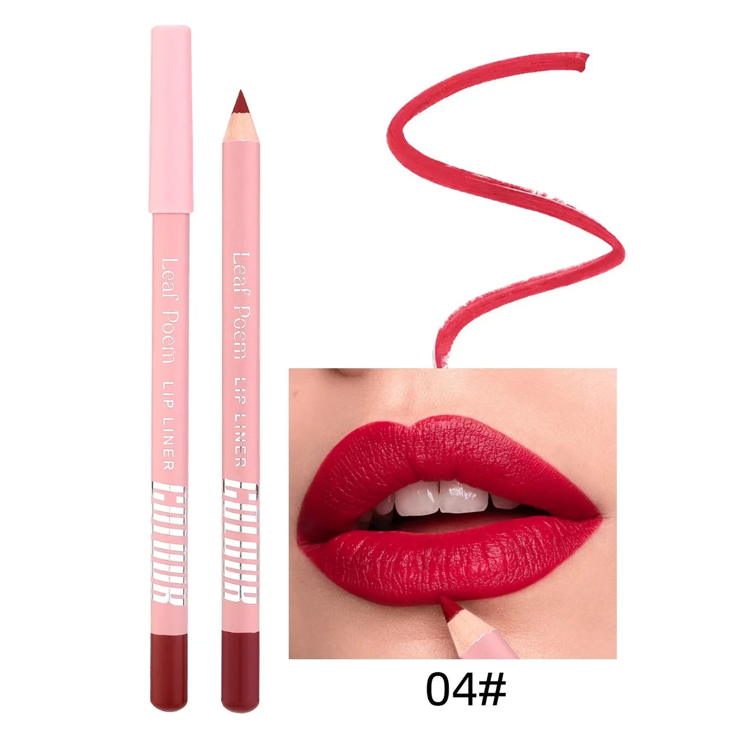 Waterproof Matte Lip Liner & Lipstick Pencil Set