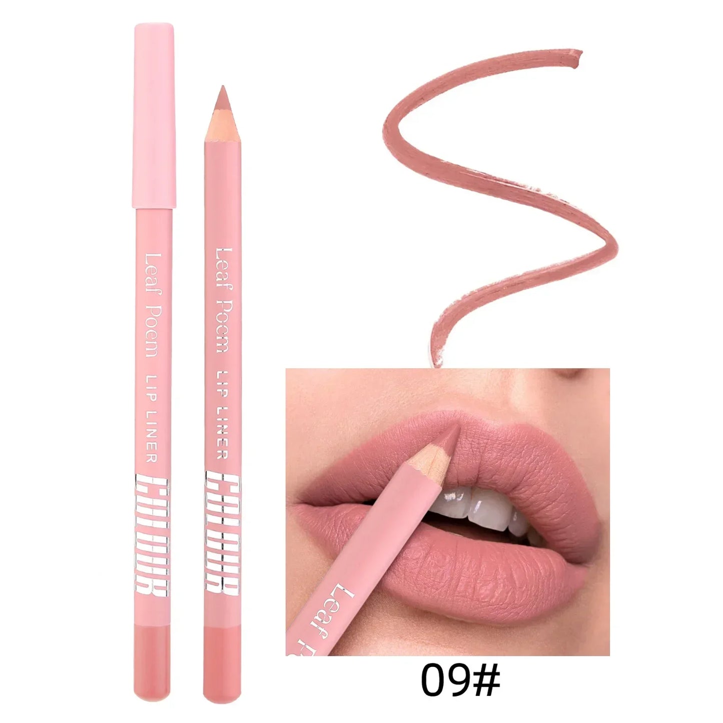 Waterproof Matte Lip Liner & Lipstick Pencil Set