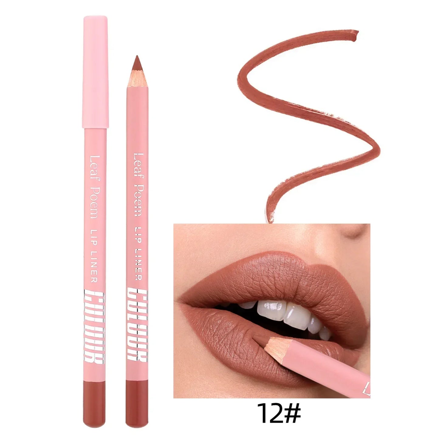 Waterproof Matte Lip Liner & Lipstick Pencil Set