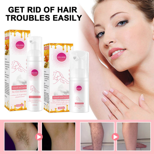 Hair Removal Spray for Women & Men – Gentle Foam for Legs, Armpits, 30ml/100ml