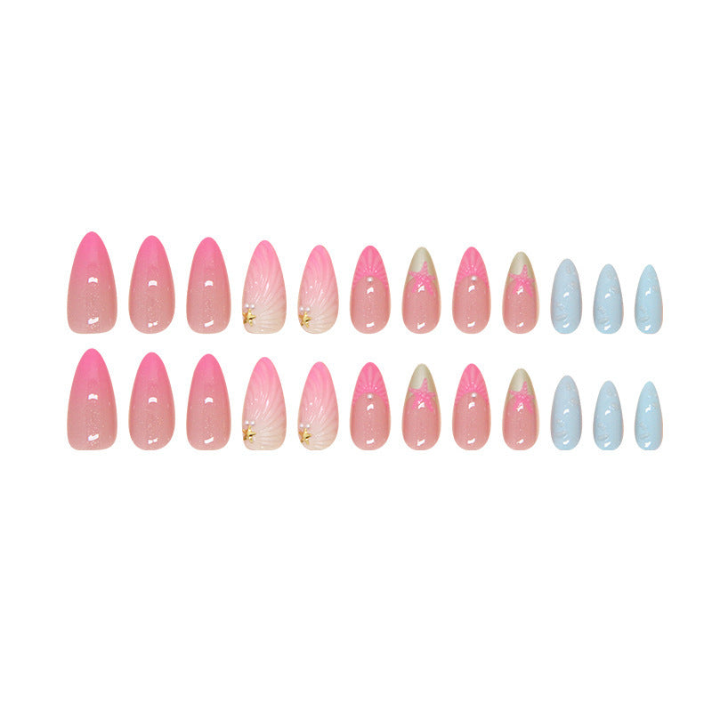 Removable Summer Nail Stickers & Fake Nails – Easy Press-On Style