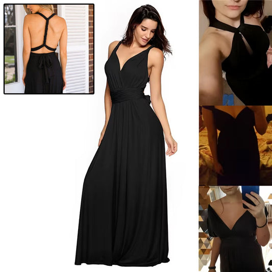 Women's Sexy Backless Maxi Dress – Long Bandage Party & Club Dress